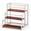 THYGIFTREE Coffee Syrup Rack Metal Wood Organizer Kitchen-4
