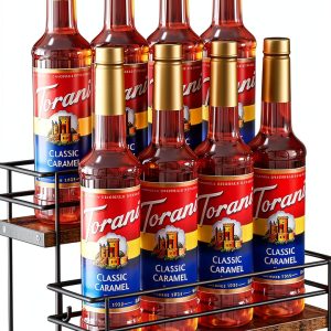 Nuovoware Black 2 Tier Syrup Rack Countertop-0