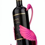 Tooarts Flamingo Wine Holder Metal Decor Kitchen Dining Gift-0