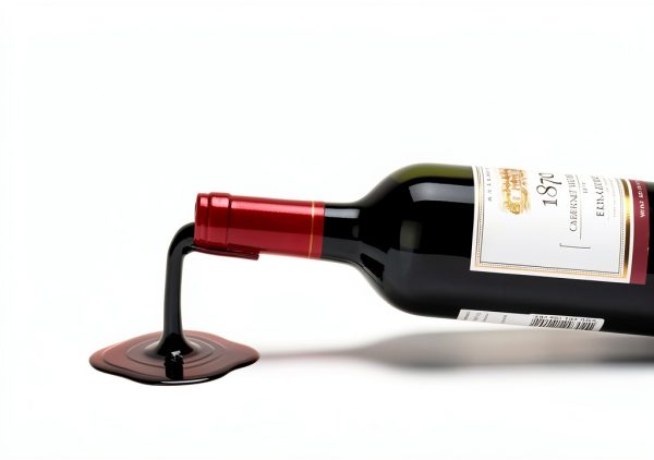 Tabletop Wine Rack Beyond123 Spilled Design Glossy Finish-5