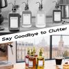 IntreLife Coffee Syrup Organizer Bamboo Iron Rustic Style-1