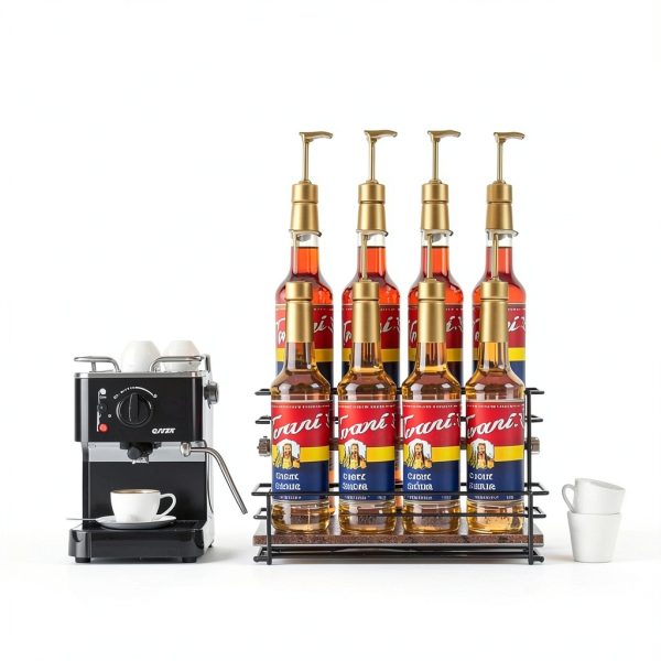 Nuovoware Black 2 Tier Syrup Rack Countertop-1