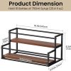 THYGIFTREE Syrup Rack Metal Wood Countertop Organizer-3