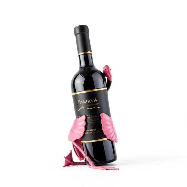Tooarts Flamingo Wine Holder Metal Decor Kitchen Dining Gift-7