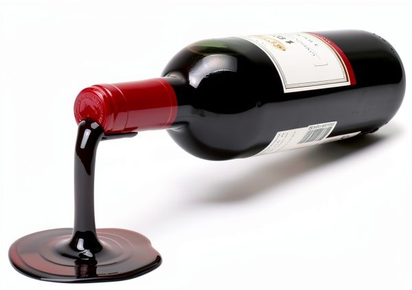 Tabletop Wine Rack Beyond123 Spilled Design Glossy Finish-3