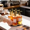 IntreLife Coffee Syrup Organizer Bamboo Iron Rustic Style-3