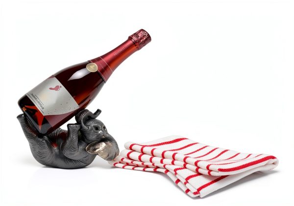 Comfy Hour Modern Resin Wine Rack Tabletop Animal Decor-4