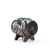 Makuvine Wine Cork Display Barrel Rustic Metal Tabletop Rack-6