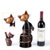 Cat Wine Rack Drincarier Metal Modern Holder-3