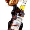Cat Wine Rack Drincarier Metal Modern Holder-6