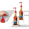 THYGIFTREE Coffee Syrup Rack Metal Wood Organizer Kitchen-3