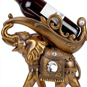 Thai Elephant Wine Rack ICE ARMOR Home Decor Wine Holder-0