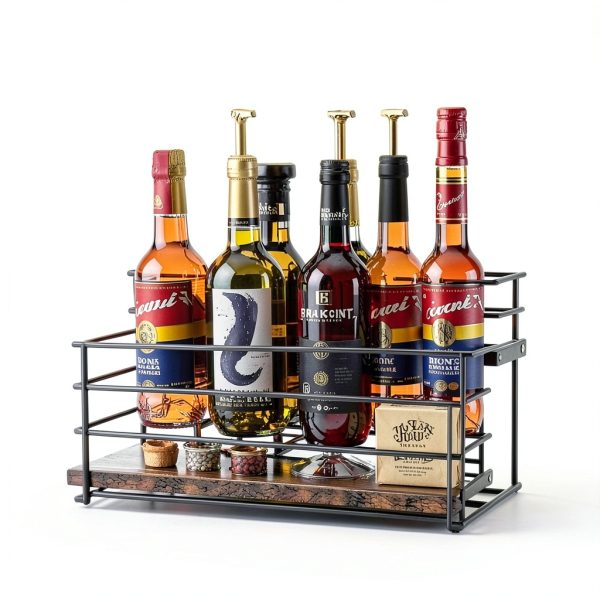 Nuovoware Black 2 Tier Syrup Rack Countertop-6