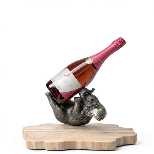 Comfy Hour Modern Resin Wine Rack Tabletop Animal Decor-1