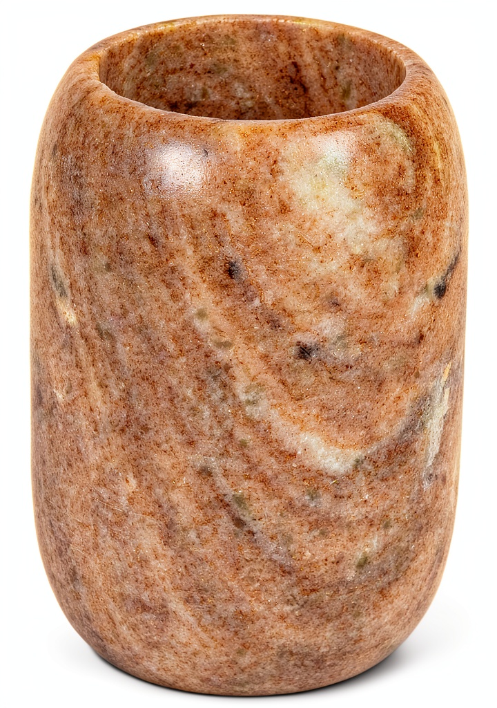 'Marble wine bottle holder displayed on a kitchen countertop'