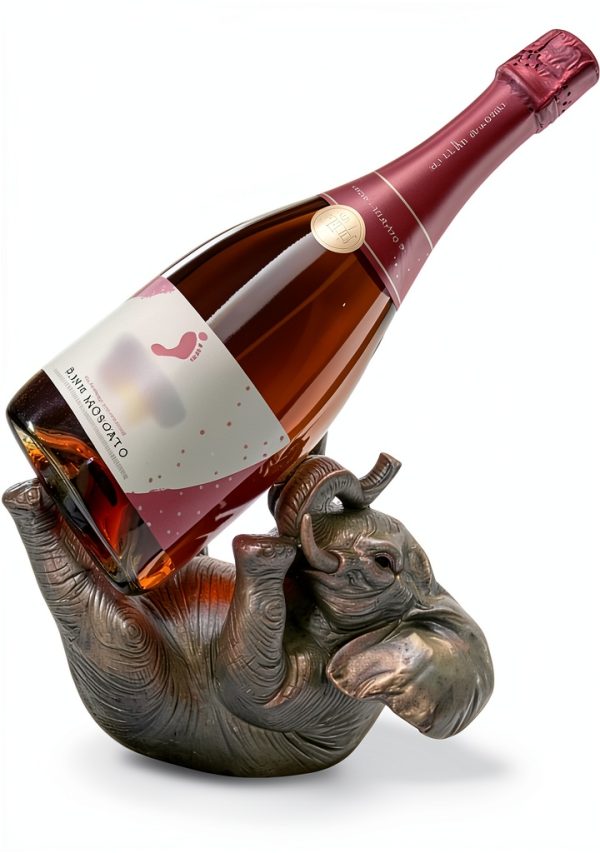 Comfy Hour Modern Resin Wine Rack Tabletop Animal Decor-0