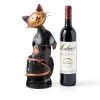 Cat Wine Rack Drincarier Metal Modern Holder-5