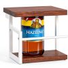 THYGIFTREE Coffee Syrup Rack Metal Wood Organizer Kitchen-8
