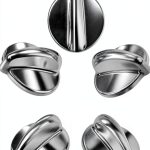 Surface Burner Control Knob for GE Stoves Stainless Steel Heavy Duty-0