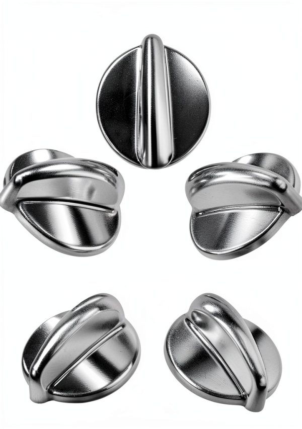 Surface Burner Control Knob for GE Stoves Stainless Steel Heavy Duty-0