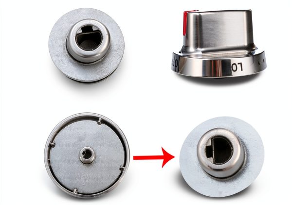 DG64-00472A Stove Knob Azdele Steel Replacement for Samsung Ovens-1