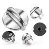 Surface Burner Control Knob for GE Stoves Stainless Steel Heavy Duty-2