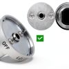 Samsung Range Knob Polerden Stainless Steel Push‑Button NE63T8111SS/AA-4