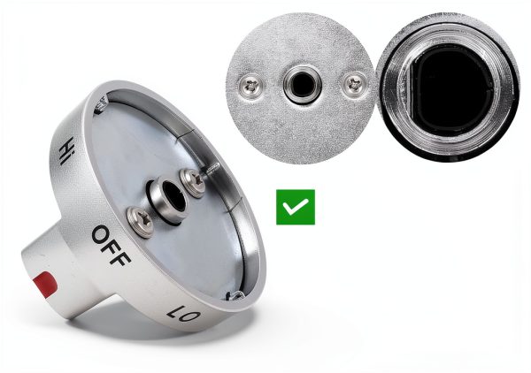 Samsung Range Knob Polerden Stainless Steel Push‑Button NE63T8111SS/AA-4