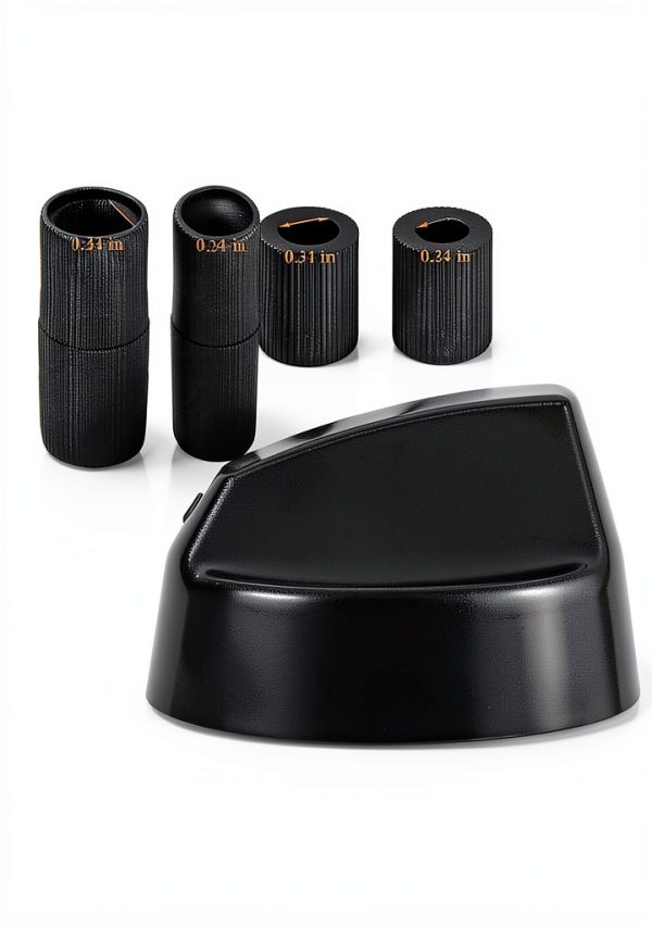 Blutoget Black Universal Control Knobs 4 Pack with 12 Adapters-1