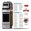 Stove Knob Replacement Sacumea for LG Gas Range - Chrome Iron Set-1