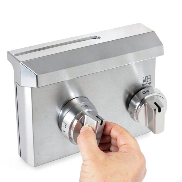 Gas Stove Knob Replacement Aekops 5 Pack Stainless Steel Knobs for GE-7