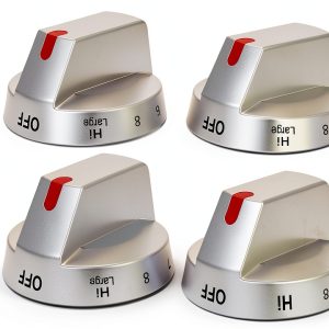 Samsung Range Knob Polerden Stainless Steel Push‑Button NE63T8111SS/AA-0