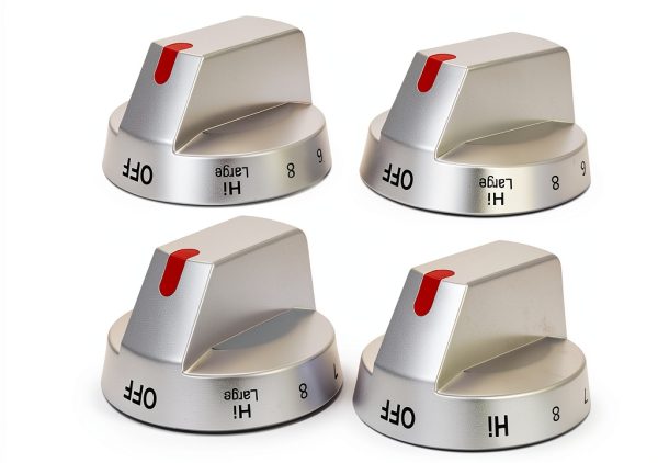 Samsung Range Knob Polerden Stainless Steel Push‑Button NE63T8111SS/AA-0