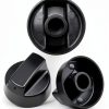 Blutoget Black Universal Control Knobs 4 Pack with 12 Adapters-7