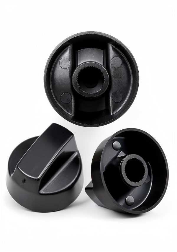 Blutoget Black Universal Control Knobs 4 Pack with 12 Adapters-7