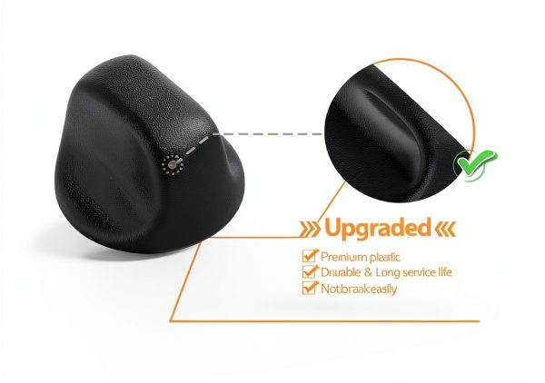 Range Hood Knob 2 Pack Plastic Black Atgestore S600348 S99360232-4