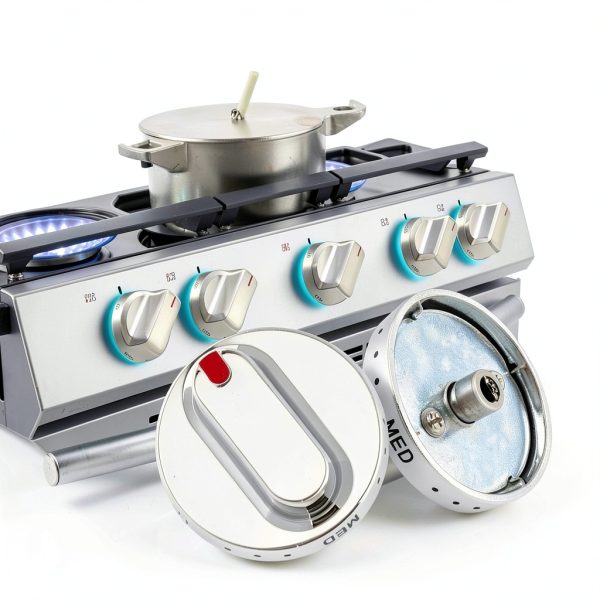 DG64-00472A 5pcs Stove Knob Set – MONKEMON Steel for Samsung Range-1