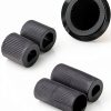 TOHAXPLS 4-Pack Black Control Knobs for Oven Stove Range D-Hole Fit-5