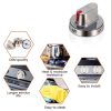 DG64-00472A 5pcs Stove Knob Set – MONKEMON Steel for Samsung Range-2