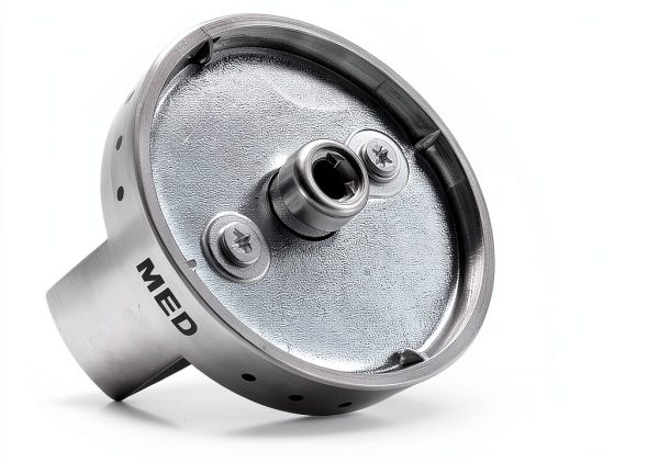 AMI PARTS DG64-00473A Range Burner Dial Knob Chrome Metal Black Silver-1