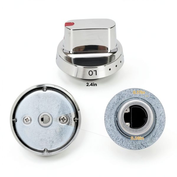 DG64-00472A 5pcs Stove Knob Set – MONKEMON Steel for Samsung Range-4