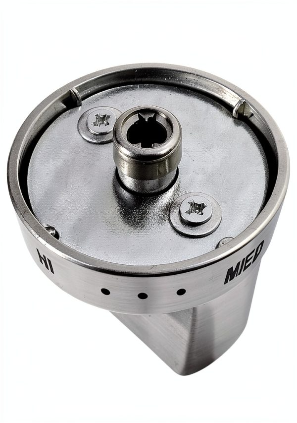 AMI PARTS DG64-00473A Range Burner Dial Knob Chrome Metal Black Silver-3