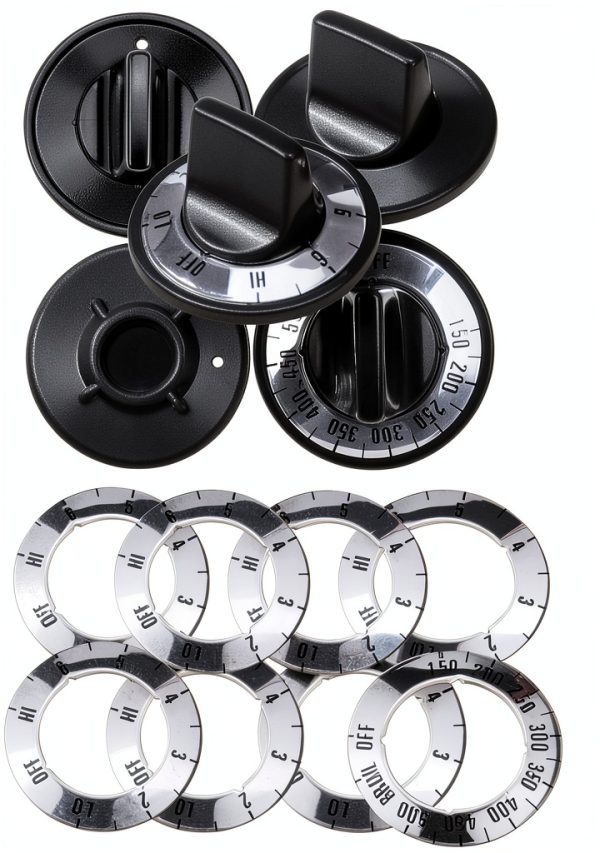 Electric Range Burner Knob Kit AMI PARTS ABS Knob Model KN002-0